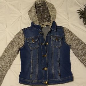 Girls cute jean sweater
